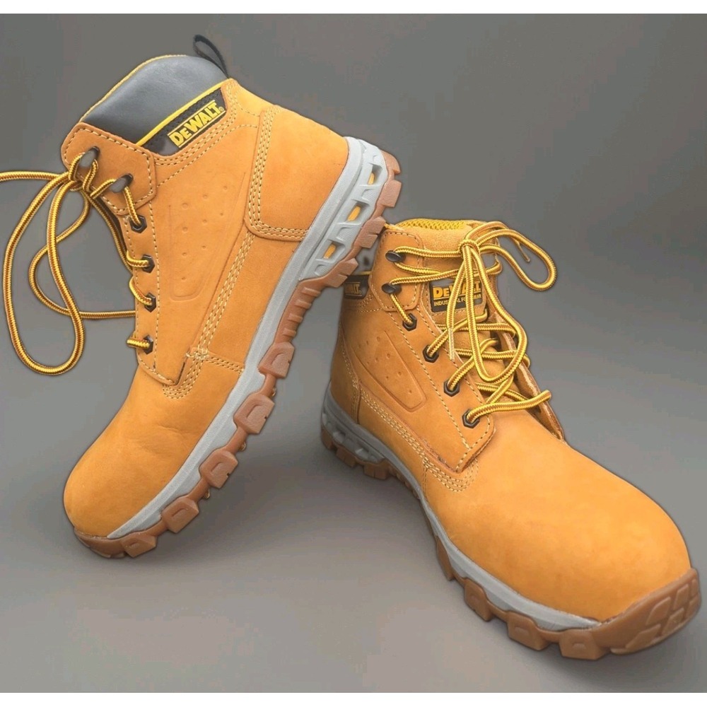 DEWALT Halogen ST Men's 9.5 Work Boots Wheat Leather Steel Toe EH DXWP 84354